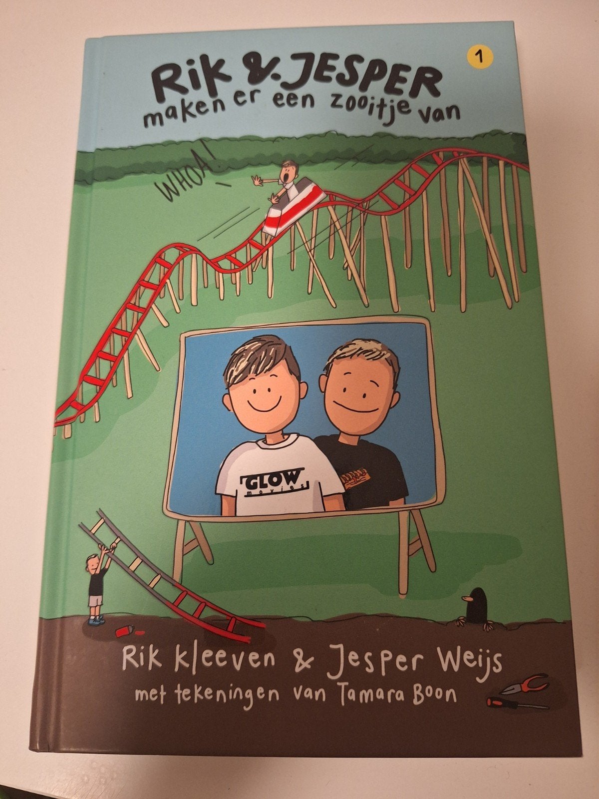Rik & Jesper maken er een zooitje van - Kinderboek, Ophalen, Zo goed als nieuw, Rik Kleeven & Jesper Weijs, Fictie algemeen