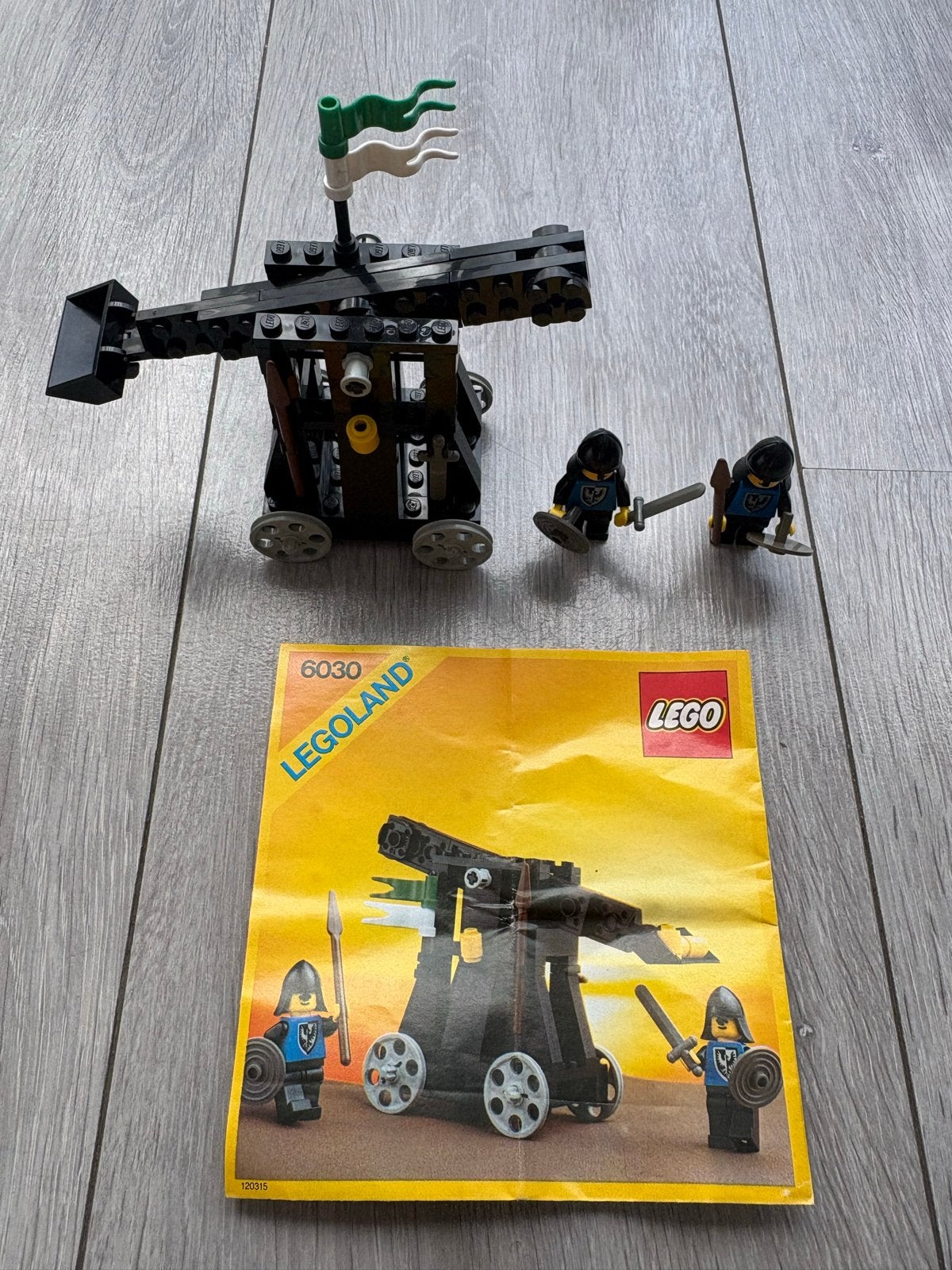 LEGO Legoland 6030 Katapult met 2 ridders - Vintage, Kinderen en Baby's, Ophalen of Verzenden, Gebruikt