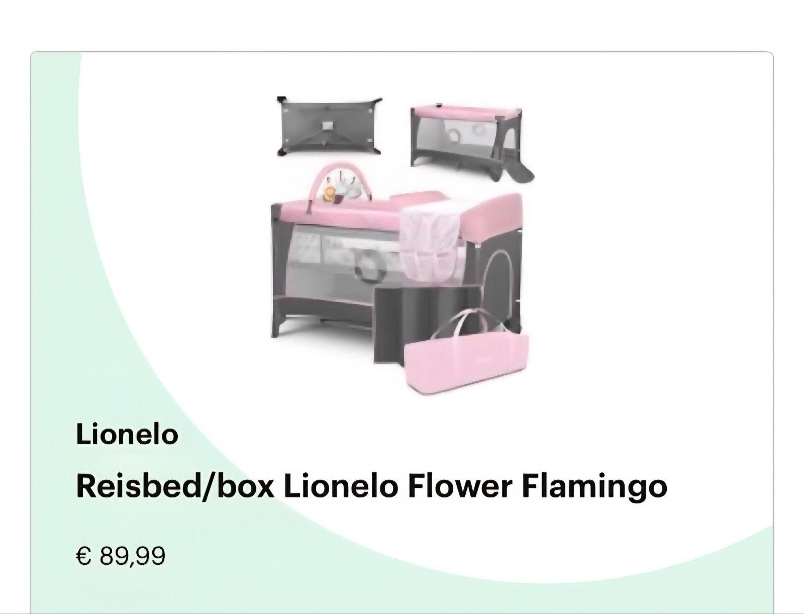 babybed inklapbaar, Ophalen, 90 cm, Eenpersoons, Zo goed als nieuw