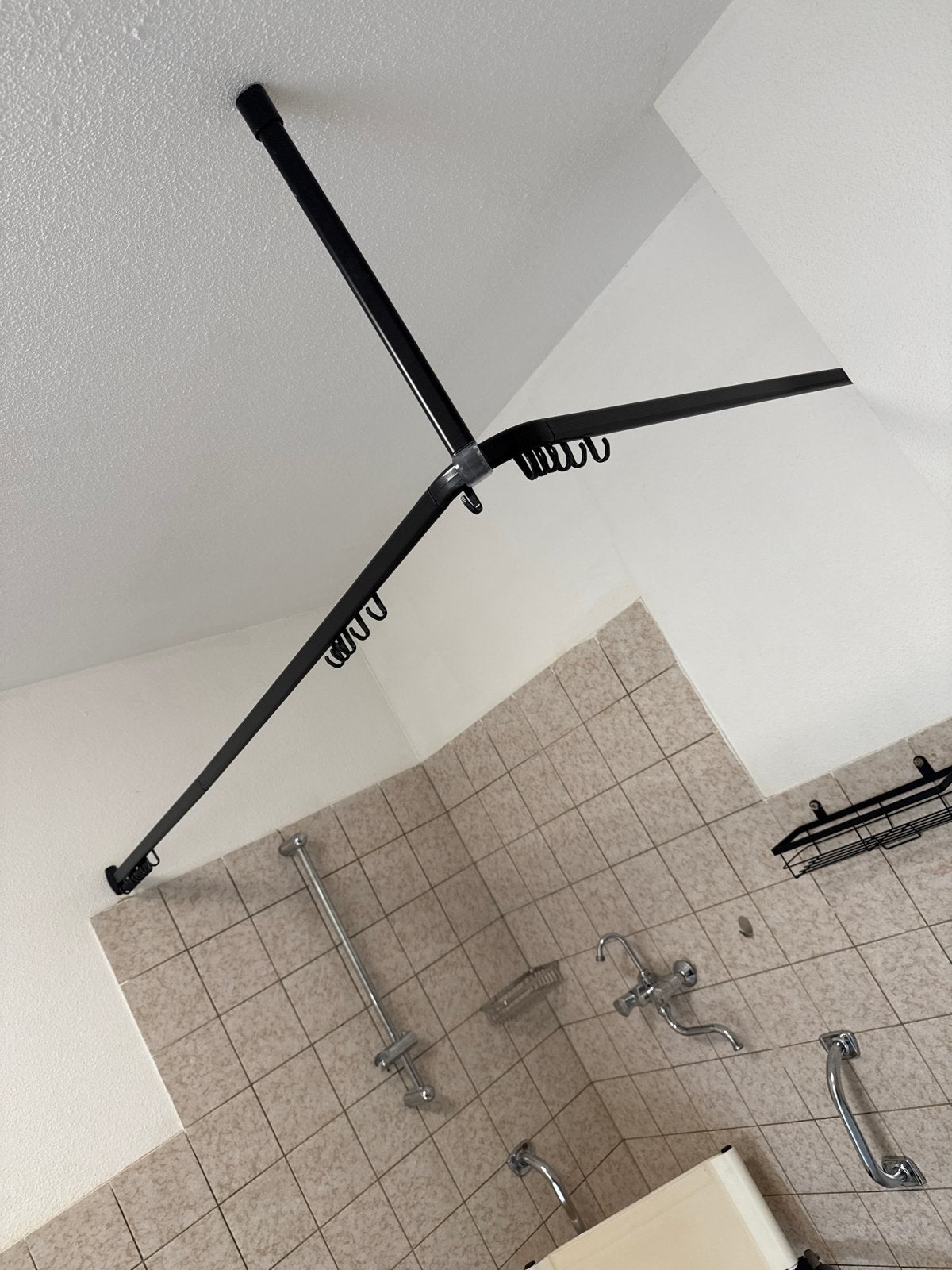 Te koop wegens overlijden, Huis en Inrichting, Badkamer | Badtextiel en Accessoires, Ophalen of Verzenden, Gebruikt, Zwart, Douche-accessoire