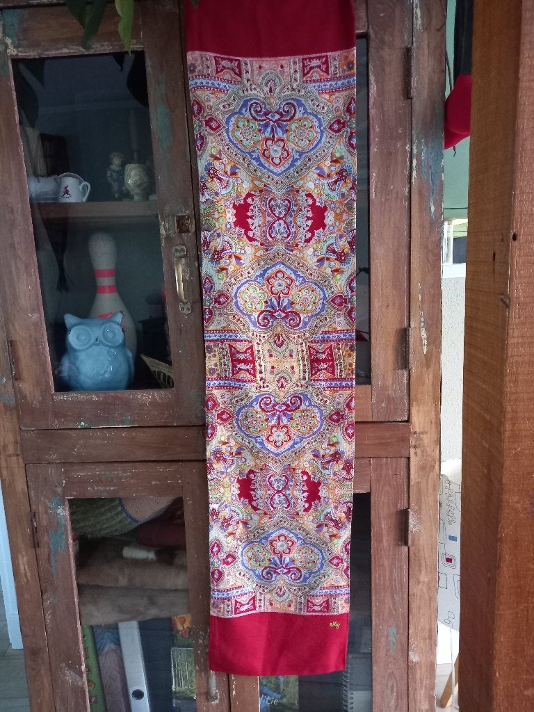 Oilily Rode sjaal met paisley print, Maat 38/40 (M), Oilily, Ophalen of Verzenden, Sjaal