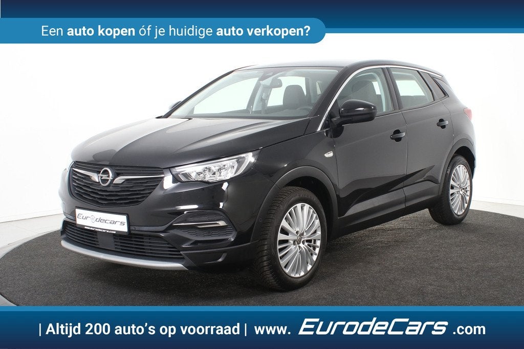 Opel Grandland X Turbo Innovation *1ste Eigenaar*Leer*Naviga, Auto's, Opel, Gebruikt, 1199 cc, Leder en Stof, Zwart
