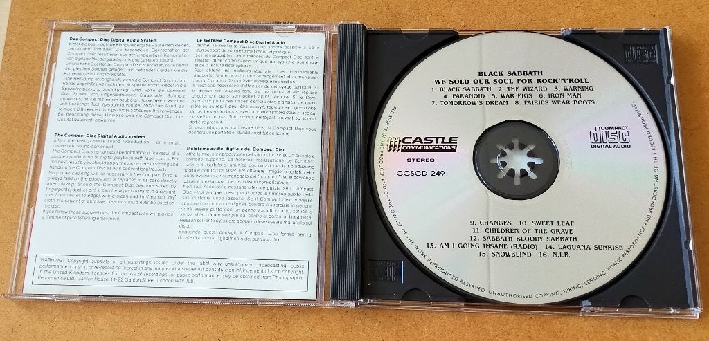 Black Sabbath - We Sold Our Soul For Rock 'n' Roll CD, Ophalen of Verzenden, Gebruikt, Hardrock