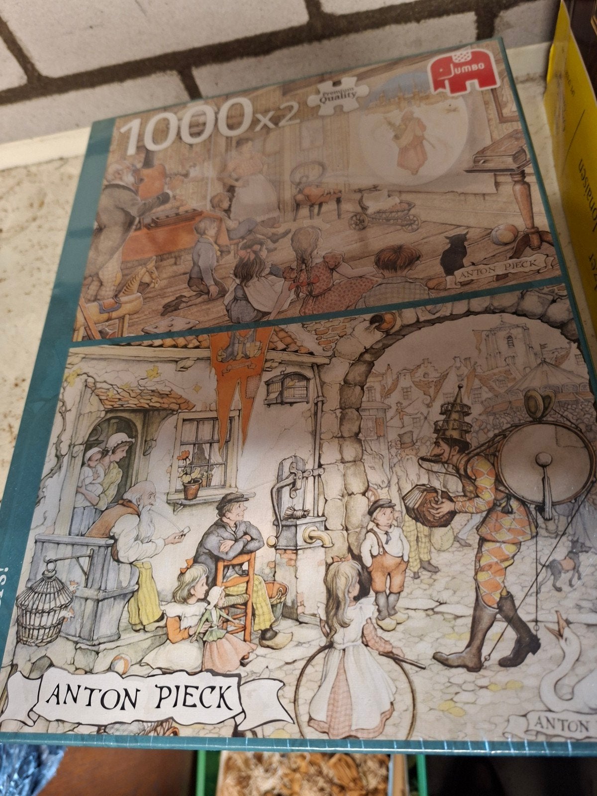 Jumbo Anton Pieck Puzzel 1000x2 - nieuw, Ophalen of Verzenden, 500 t/m 1500 stukjes, Gebruikt, Legpuzzel