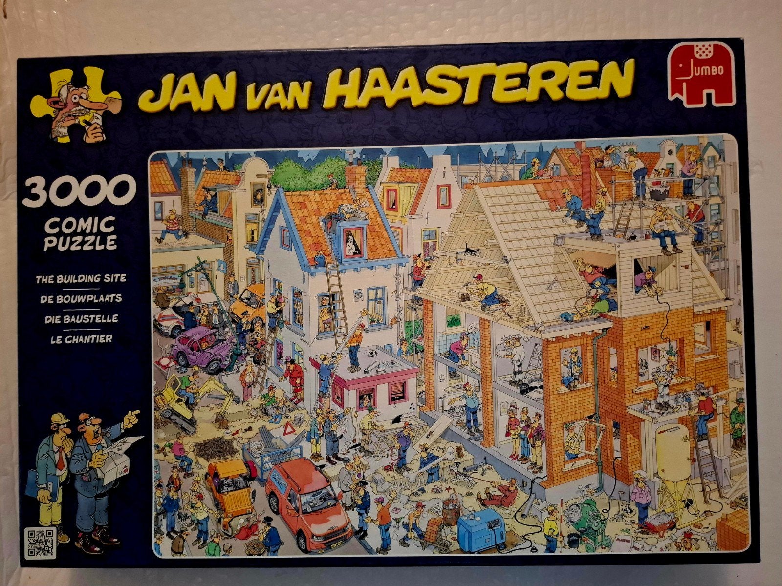 Nieuw Jan van Haasteren 'De Bouwplaats' puzzel 3000 stukjes, Ophalen of Verzenden, Meer dan 1500 stukjes, Zo goed als nieuw, Legpuzzel