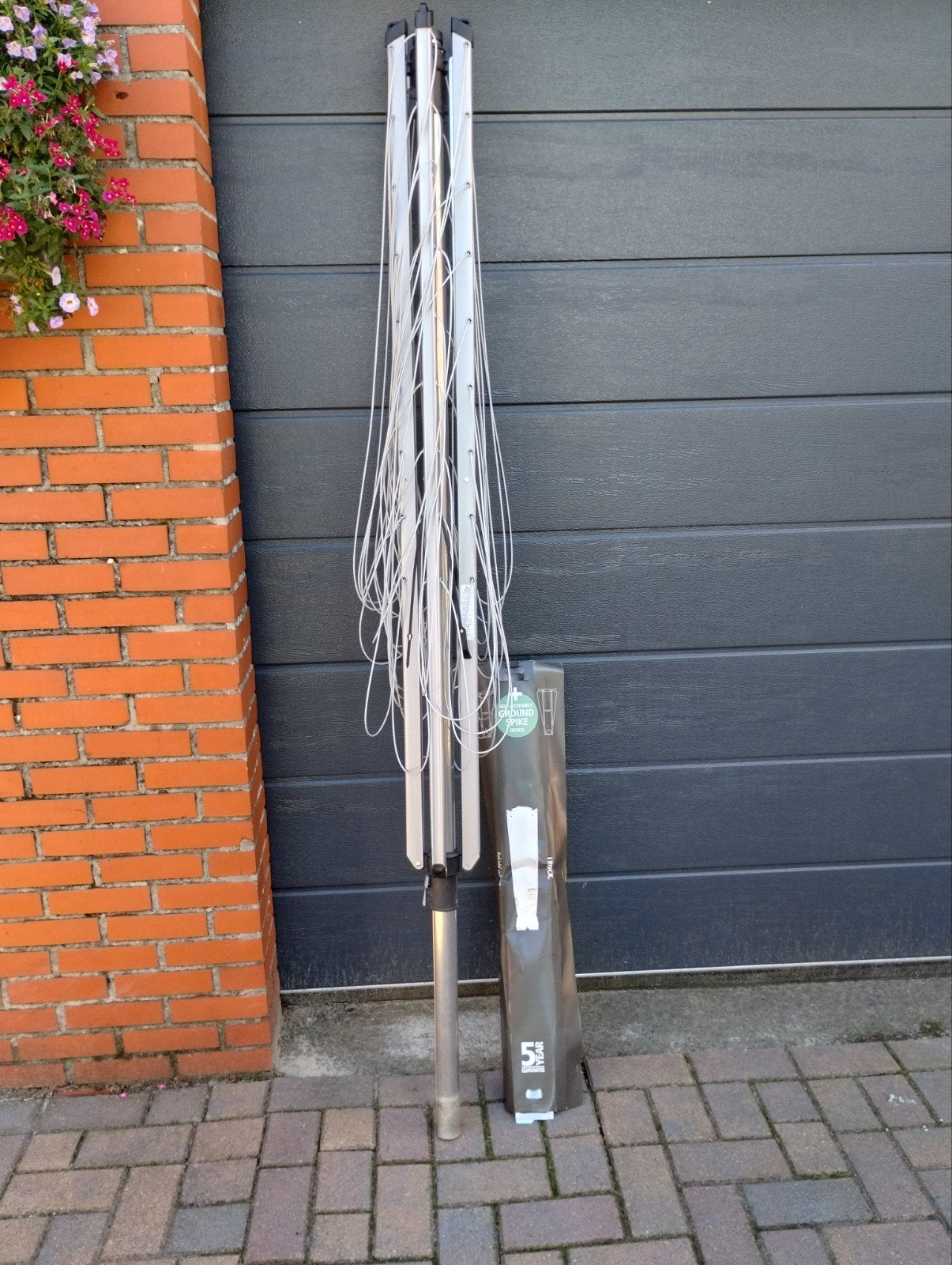 droogmolen met grondpen, Tuin en Terras, Droogmolens en Wasrekken, Ophalen of Verzenden, Zo goed als nieuw, Droogmolen