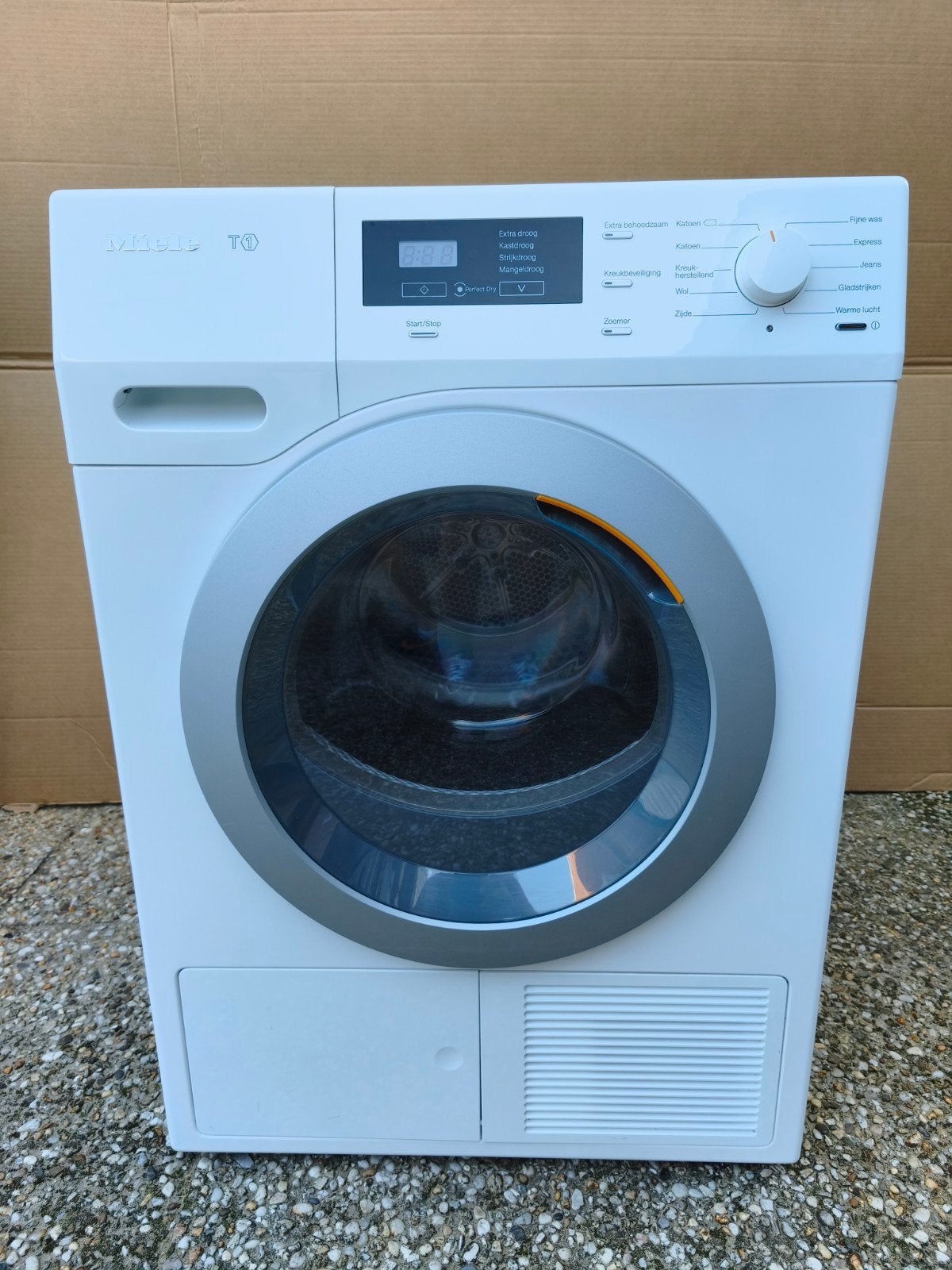 Miele TKB450 WP Warmtepompdroger – 8 kg – Zuinig (A++), Witgoed en Apparatuur, Ophalen, 6 tot 8 kg, Anti-kreukfase, Overige typen