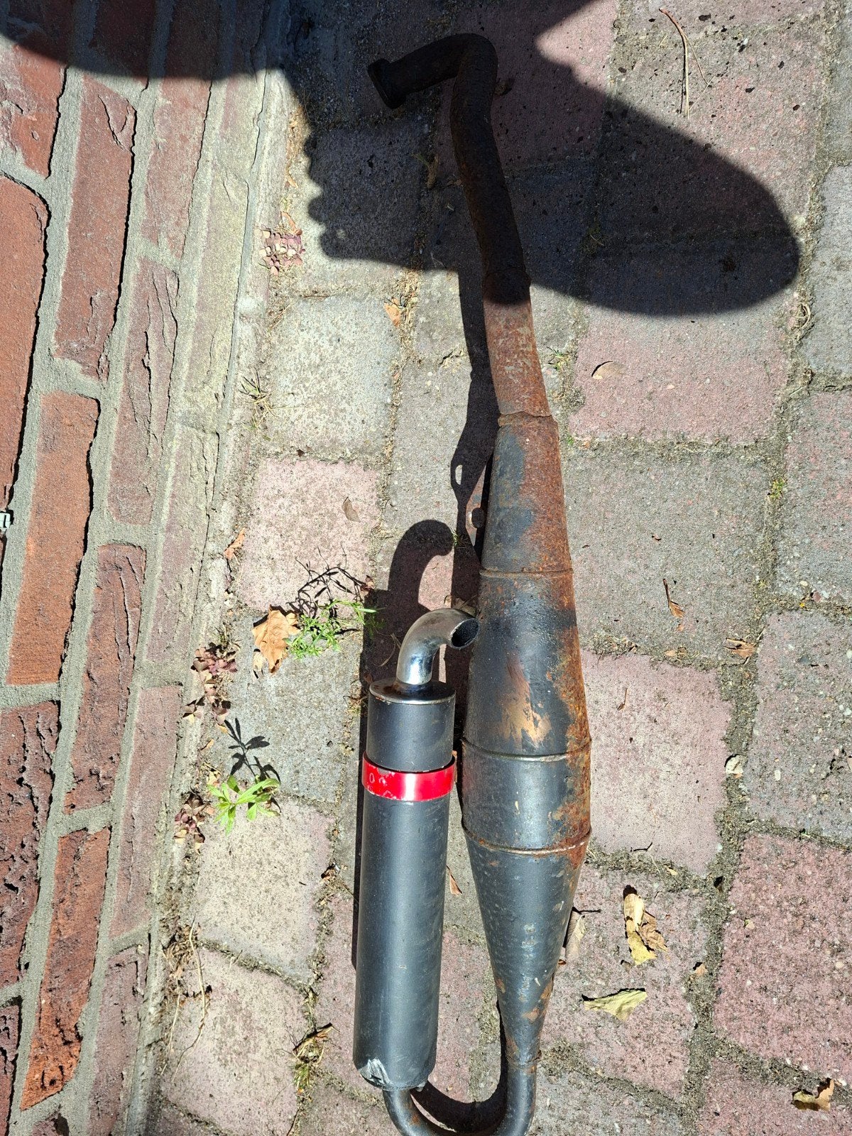 Tomos terugloop uitlaat, Ophalen of Verzenden, Gebruikt, Uitlaat, Onbekend