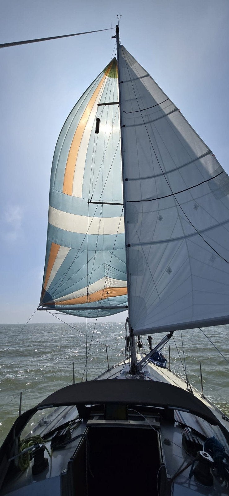 Spinnaker Lion Sails met Black box snuffer, Watersport en Boten, Zeilen en Zeiltoebehoren, Spinnaker, Ophalen of Verzenden