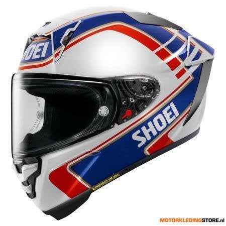 Shoei X-SPR Pro Gardner Integraalhelm, Wit-Blauw-Rood, Ophalen of Verzenden, Nieuw met kaartje