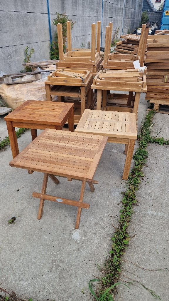 Teak salontafels, Ophalen, Zo goed als nieuw, Rechthoekig, Hout
