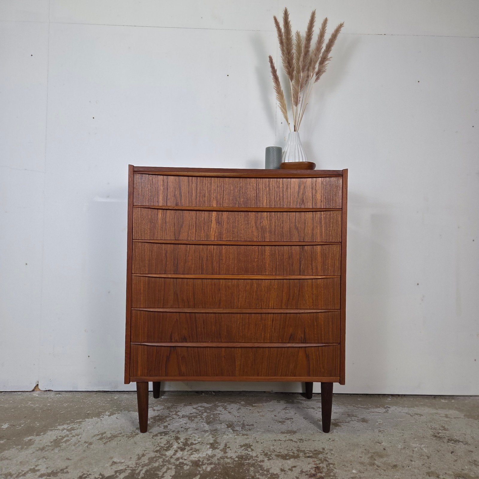 Vintage Deens ladekast, teak jaren 60 Scandinavisch