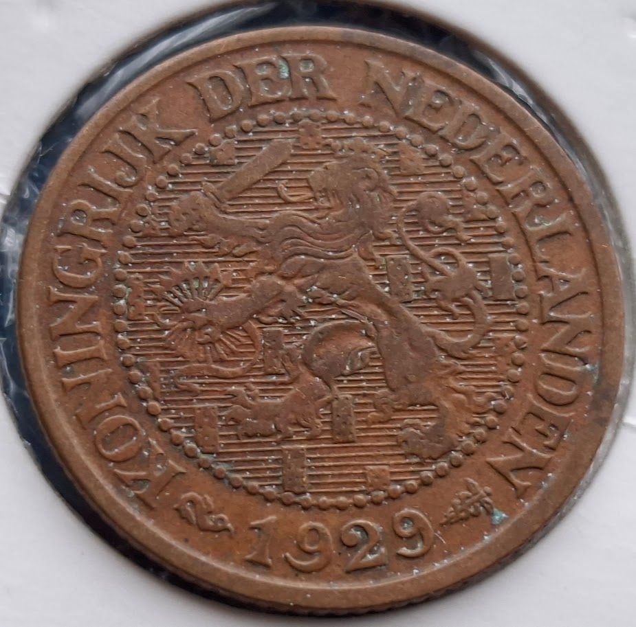 2 1/2 cent 1929 - Wilhelmina*, Verzenden, Koningin Wilhelmina, Overige waardes, Losse munt