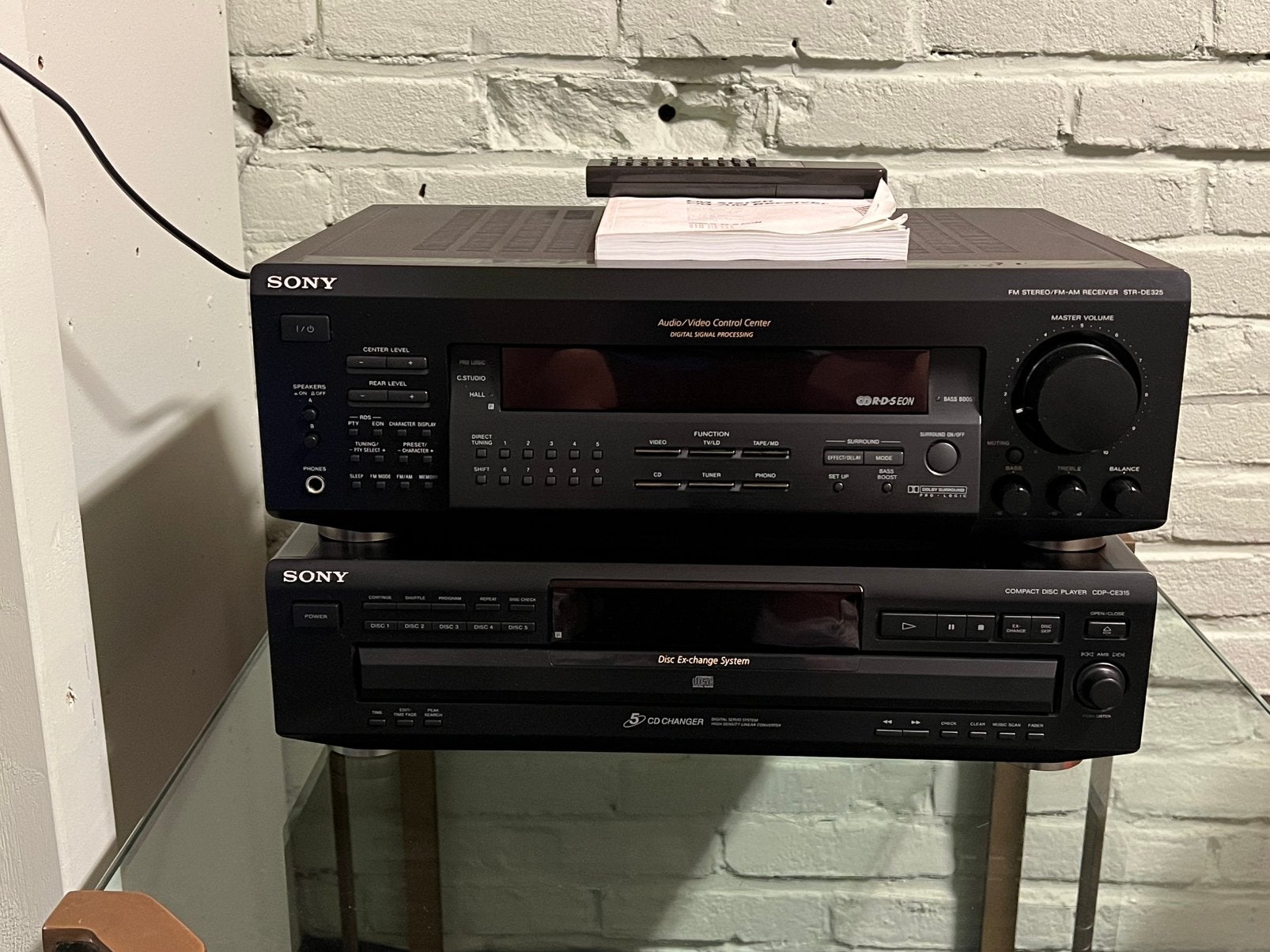 Sony Phono Stereo Set: STR-DE325 Receiver + CDP-CE315, Audio, Tv en Foto, Ophalen, Zo goed als nieuw, Sony