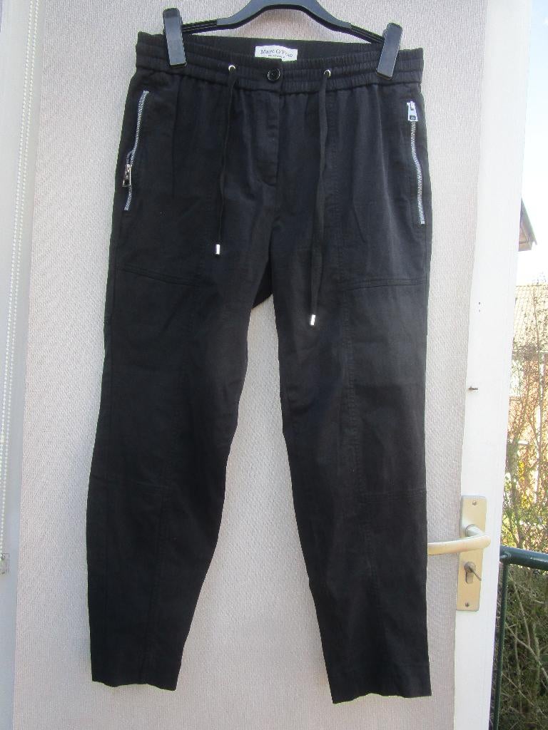 Sportieve  broek MARC O`POLO mt 42/44  zwart,, Zwart, Maat 42/44 (L), Ophalen of Verzenden, Zo goed als nieuw