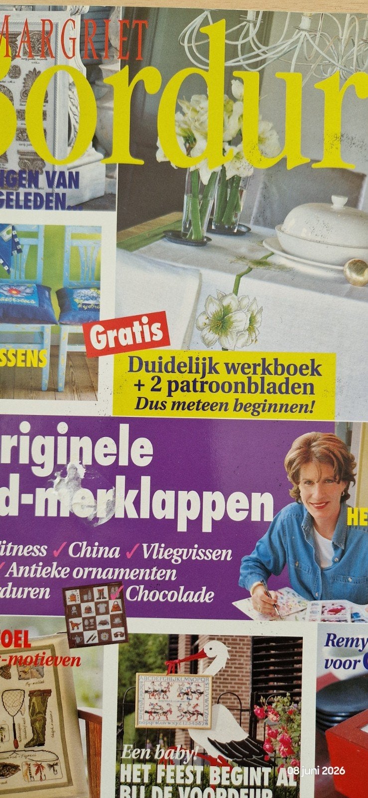 Margriet Borduur Magazine - Diverse Patronen, Ophalen of Verzenden