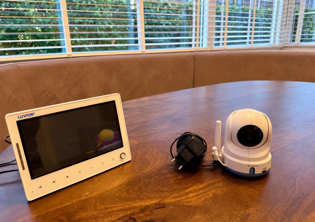 Luvion Prestige Touch 2 Babyfoon met terugspreekfunctie, Kinderen en Baby's, Ophalen of Verzenden, Gebruikt, Camera