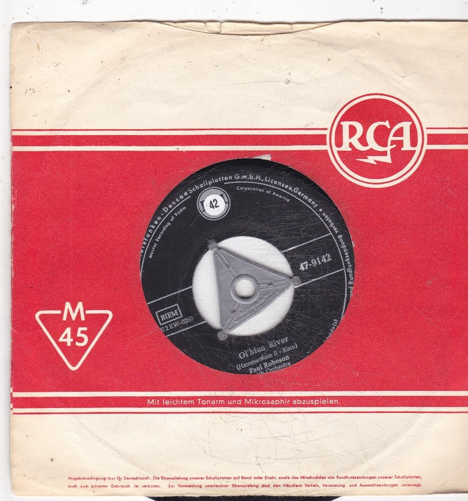 Single Paul Robeson - Ol'man river, Ophalen of Verzenden, Gebruikt, 7 inch, Pop