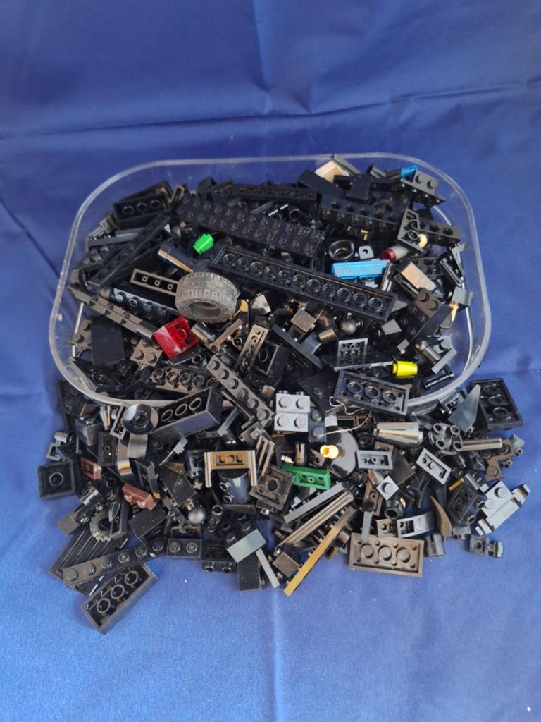 Grote partij zwarte Lego onderdelen en blokjes, Ophalen of Verzenden, Gebruikt