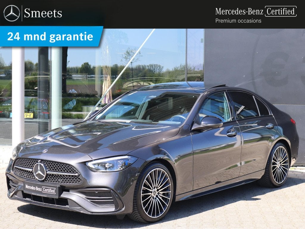 Mercedes-Benz C-klasse 200 Launch Edition AMG Line, Auto's, 4 cilinders, Origineel Nederlands, Bedrijf, 204 pk