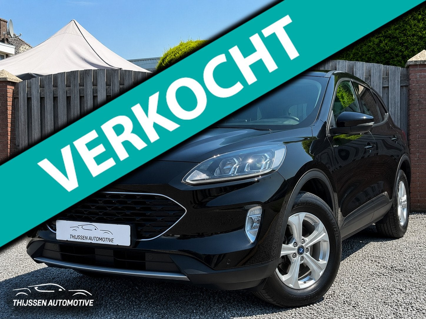 Ford Kuga 2.5 PHEV Titanium X STOELVERWARMING ECC NAVI VIRTU, Dealer onderhouden, Stof, Gebruikt, Zwart