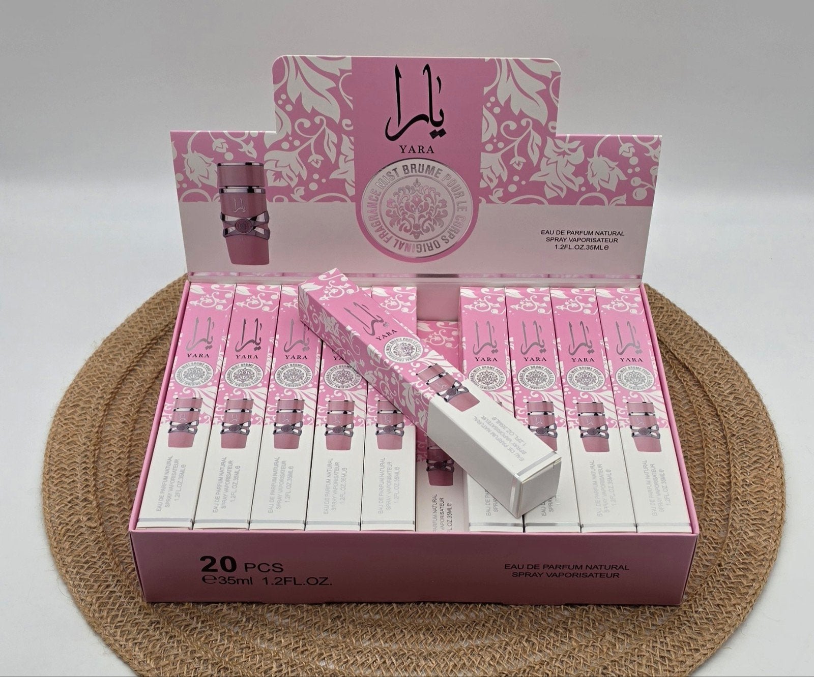 Lattafa Yara Eau De Parfum Roze 35 ML 20 stuks 30,-, Ophalen of Verzenden, Nieuw