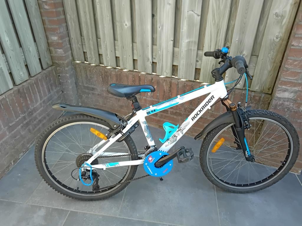 Rockrider 24 inch 18 versnel zeer nette fiets zie foto's, Ophalen, 24 inch, Velgrem, Versnellingen