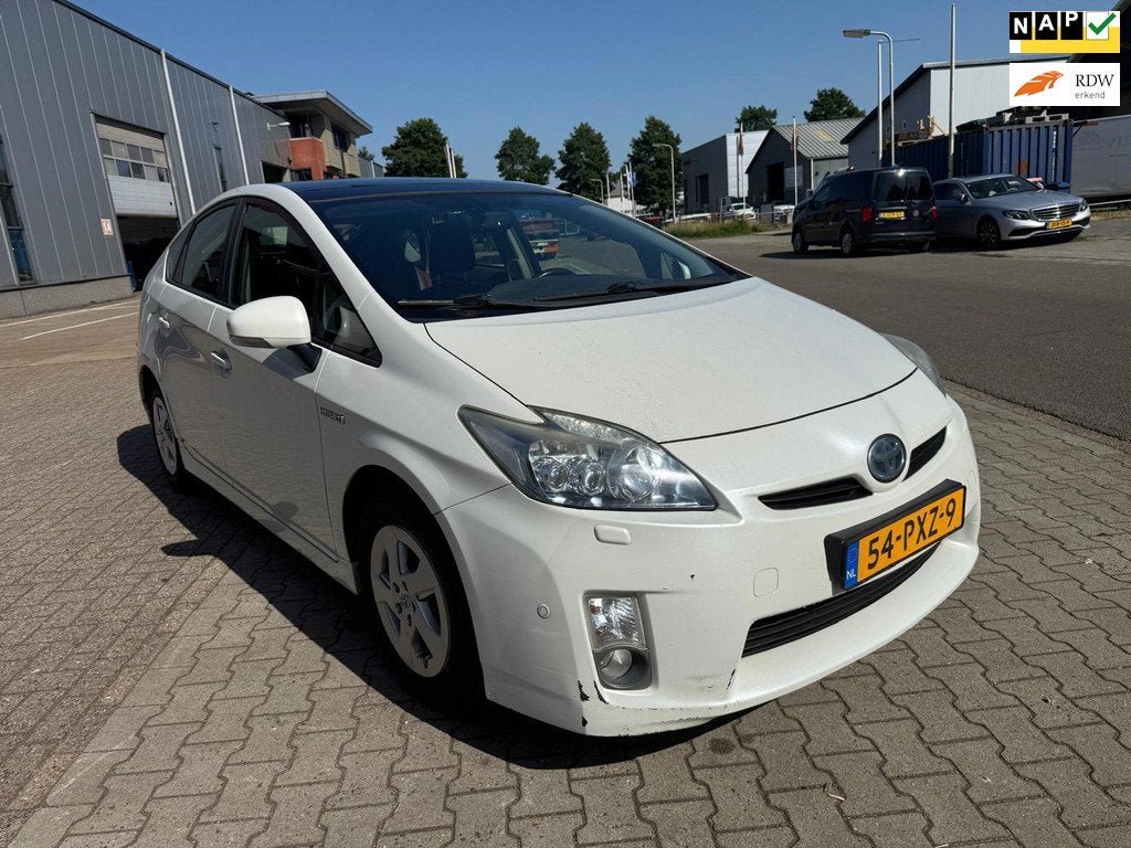 Toyota Prius 1.8 Executive Business 1e eigenaar, Auto's, Toyota, Gebruikt, 4 cilinders, Automatische klimaatregeling, Wit