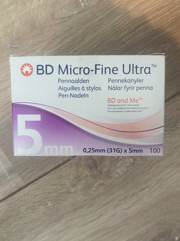 BD micro-fine 5mm pennaalden (100stuks per verpakking)