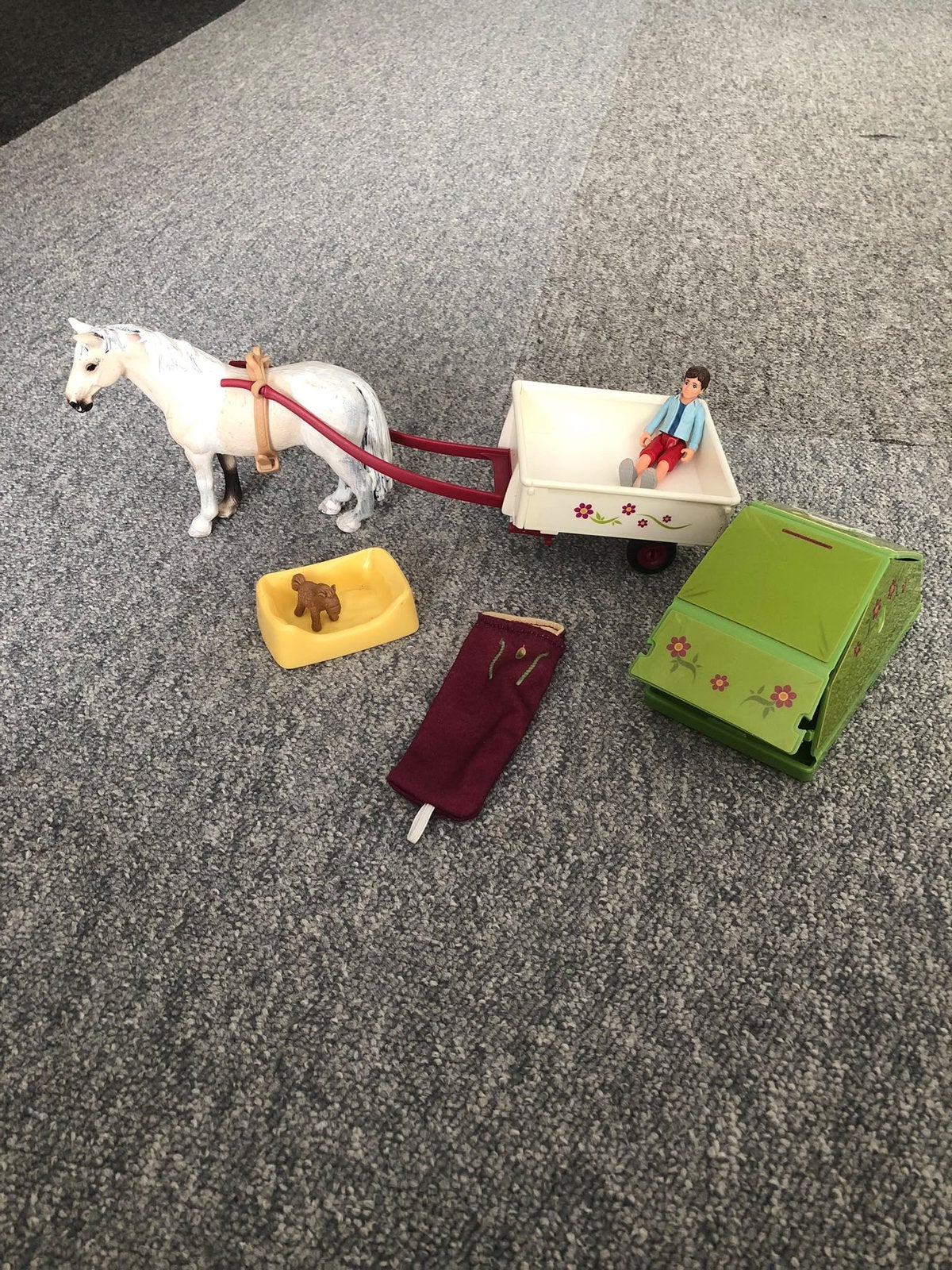 Schleich kampeer setje - Horse Club, Ophalen of Verzenden, Zo goed als nieuw, Jongen of Meisje