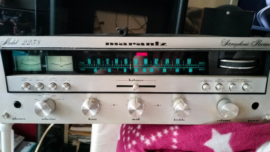Marantz 2238 vintage receiver, Gebruikt, Ophalen, Marantz, Minder dan 60 watt