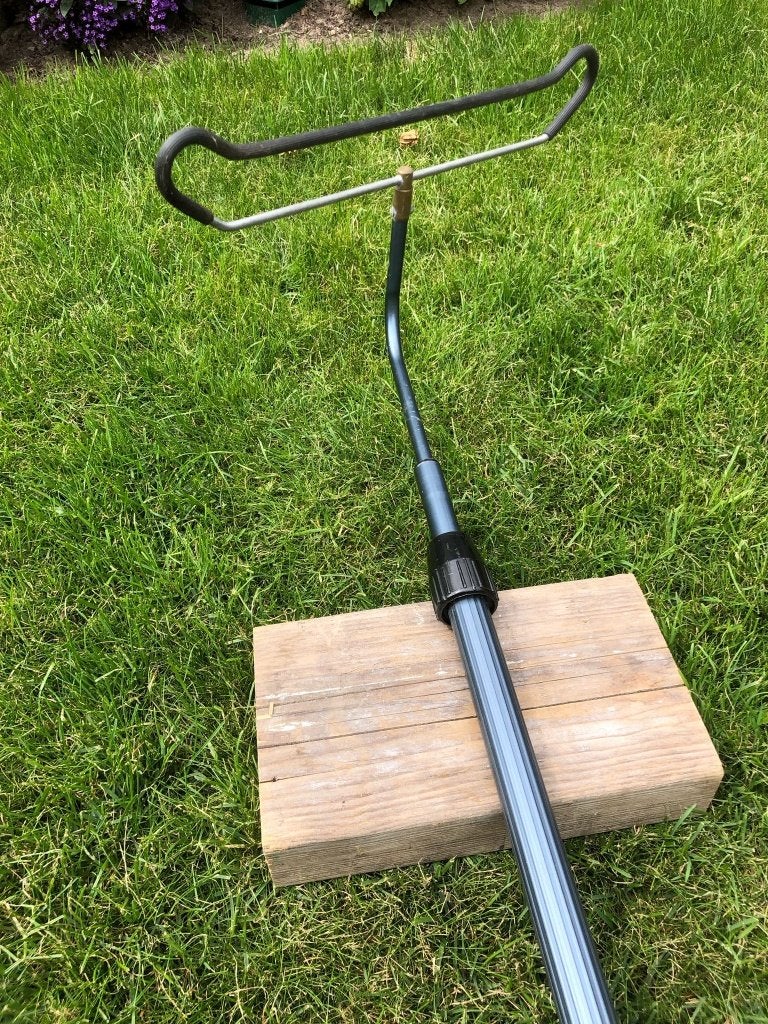 Feeder steun telescoop tot 2.40 m, Ophalen, Gebruikt