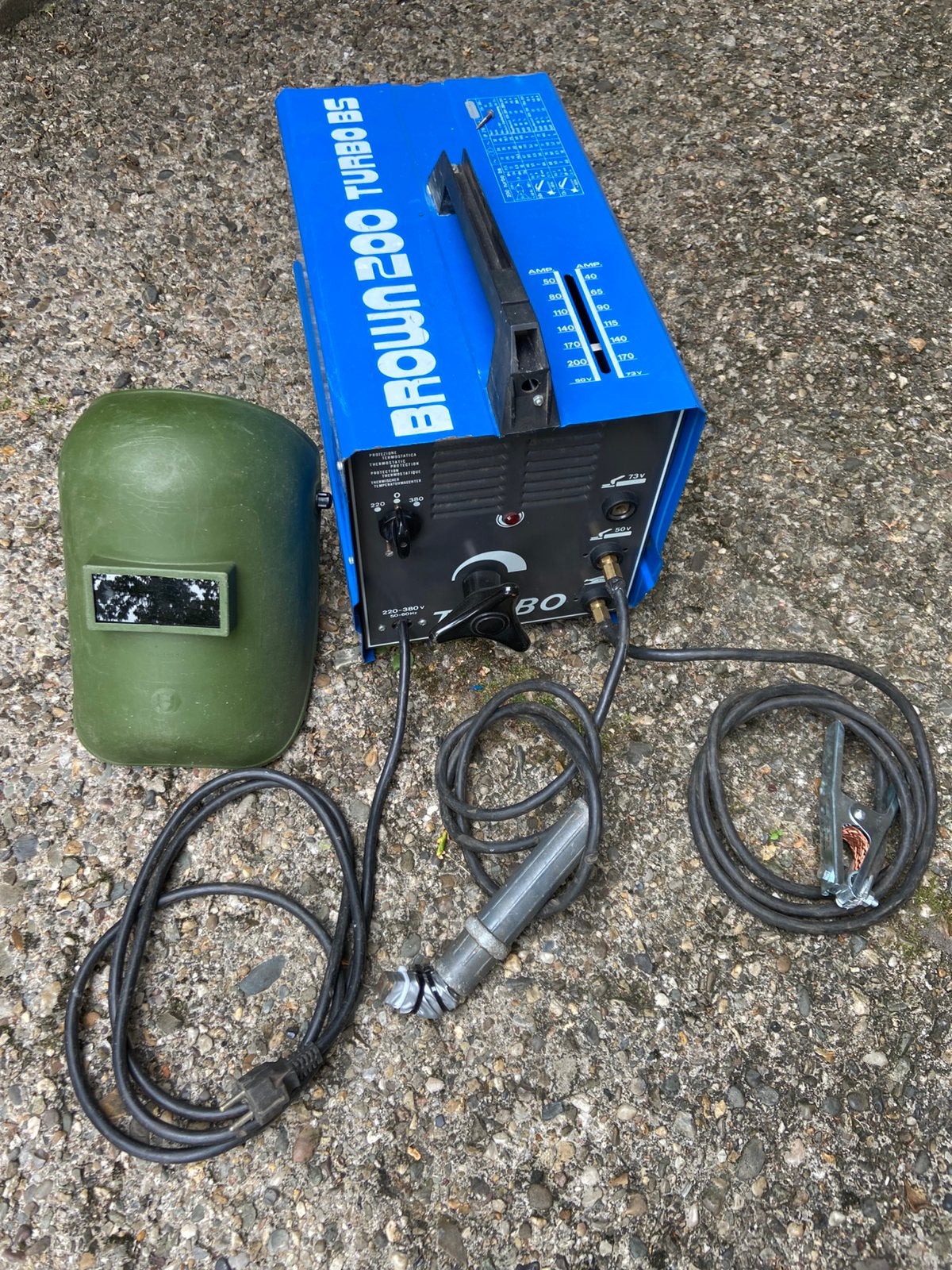 Lasapparaat  BROWN 200 met elektroden, Ophalen of Verzenden, Zo goed als nieuw, Minder dan 150 ampère, Elektroden