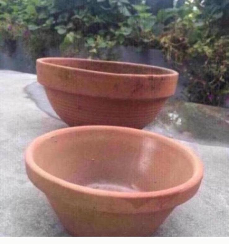Leuke terracotta bloempotten lage diverse, Ophalen, Gebruikt, Rond, Balkon