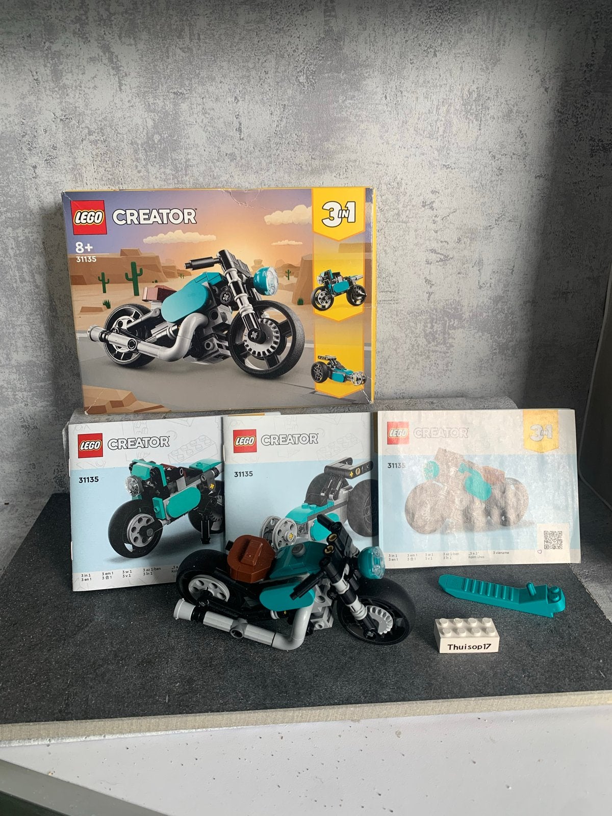 LEGO Creator 31135 Vintage Motorfiets 3-in-1 set, Ophalen of Verzenden, Zo goed als nieuw
