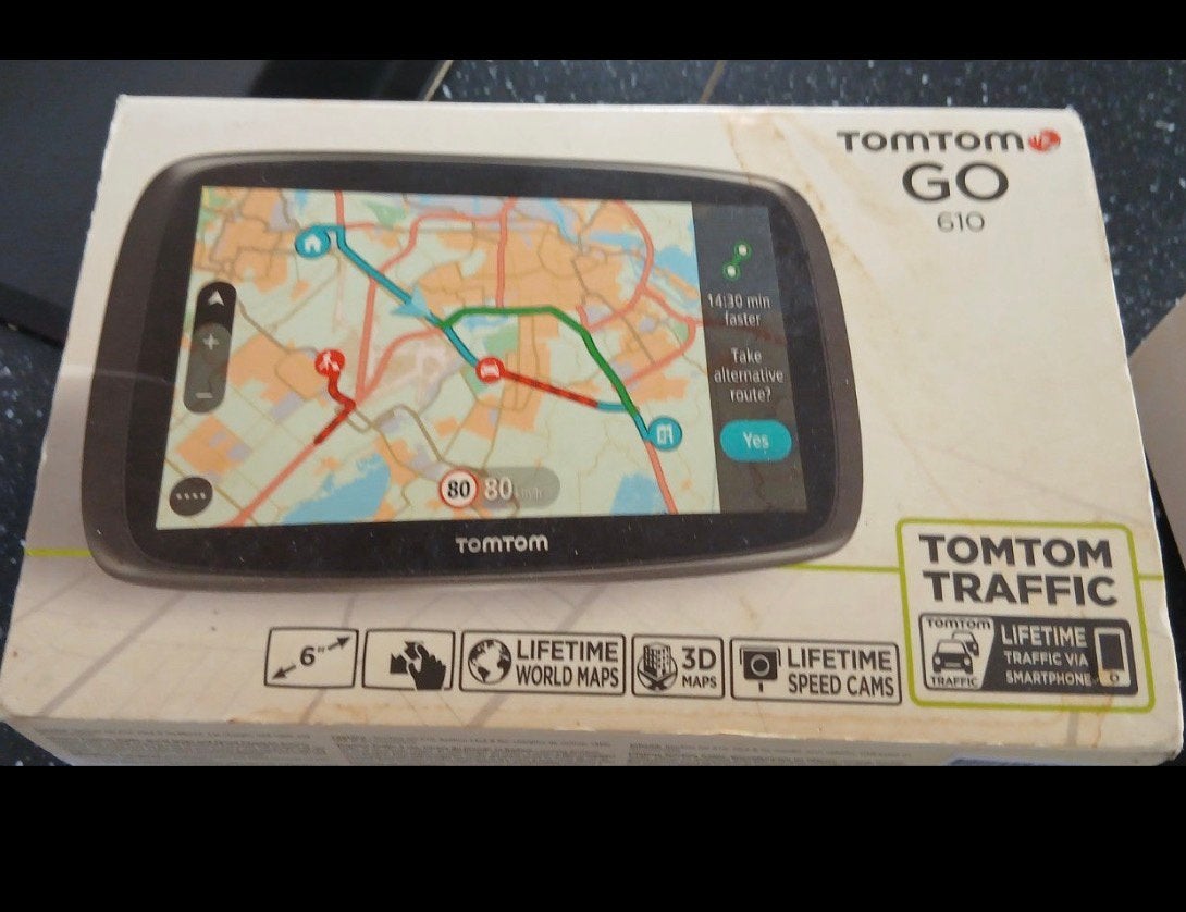 TomTom  Go 610 navigatiesysteem met actuele kaarten, Auto diversen, Autonavigatie, Ophalen of Verzenden, Gebruikt