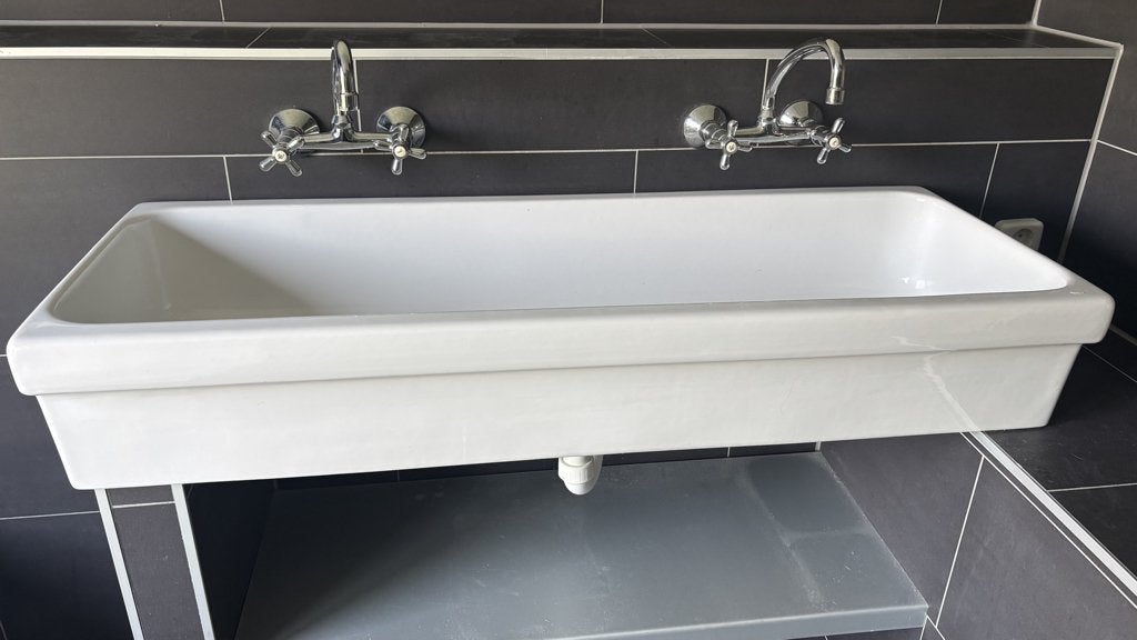 Wastafel, Doe-het-zelf en Verbouw, Sanitair, Ophalen, Gebruikt, Steen, Wastafel
