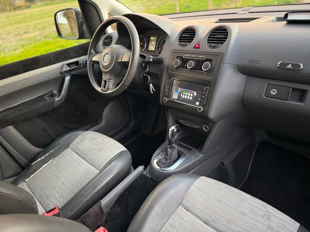 Volkswagen Caddy 1.6 TDI Maxi L2 102PK DSG/AIRCO/CRUISE/CARP, Euro 5, Stof, Gebruikt, 4 cilinders