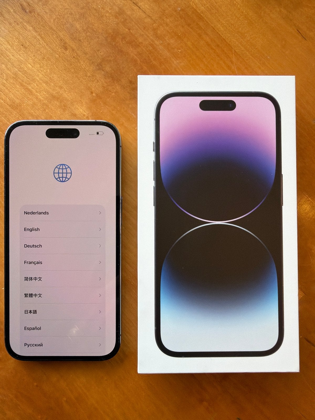 iPhone 14 Pro 128GB Deep Purple - Zo goed als nieuw, Paars, Ophalen of Verzenden, Zo goed als nieuw, Zonder simlock