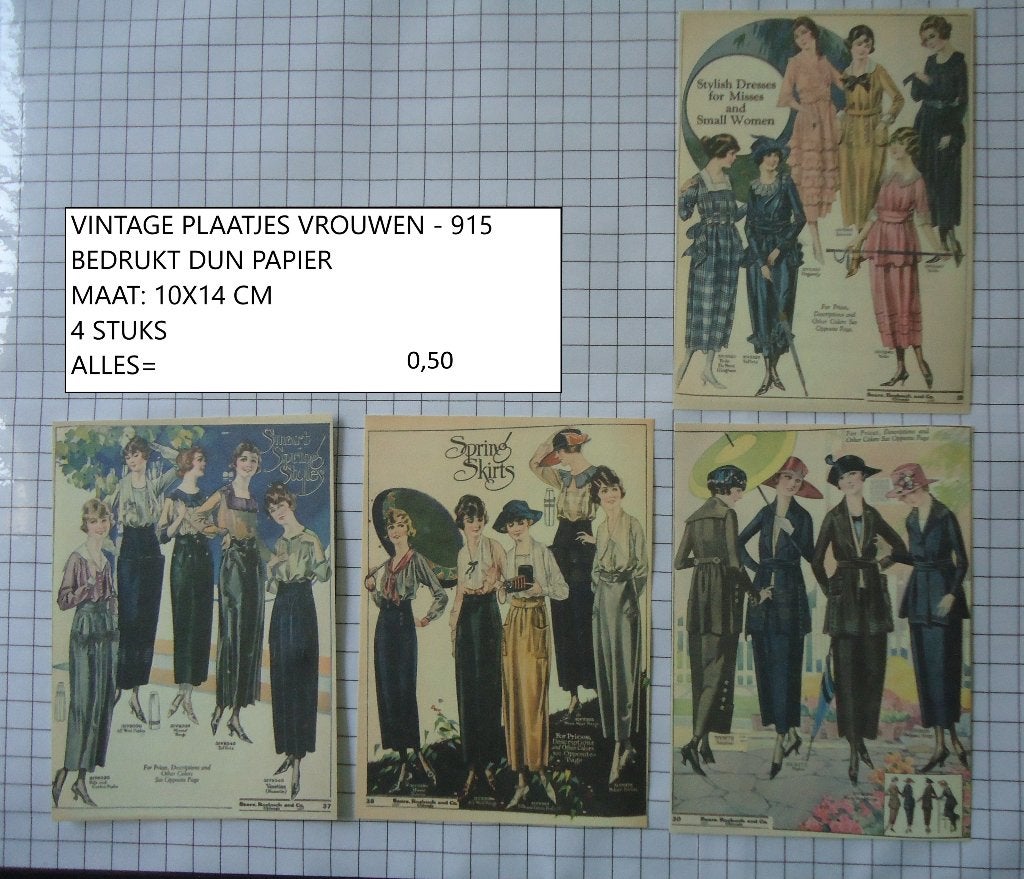 ⚠️nu 0,20 : vintage plaatjes vrouwen 915 ( alleen verzenden, Ophalen, Nieuw, Papier of Karton, Overige merken