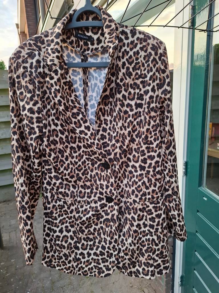 Nieuwe blazer met panterprint, maat XL, Ophalen, Overige kleuren, Maat 46/48 (XL) of groter, Nieuw