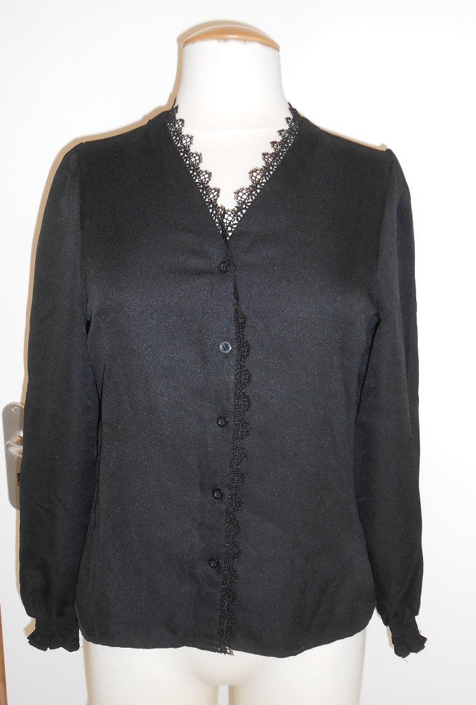 Shein blouse zwart mt S/M, Zwart, Nieuw, Ophalen of Verzenden, Maat 36 (S)