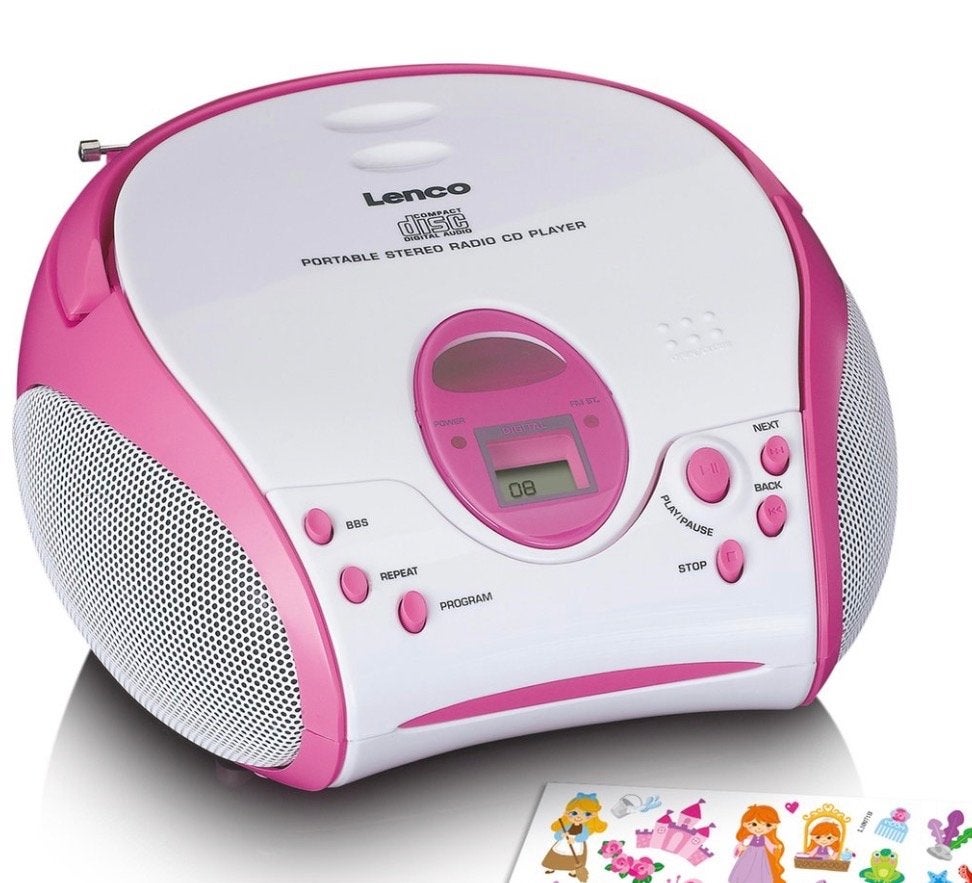 Lenco SCD-24 Kids Draagbare Radio CD speler met AUX, Ophalen of Verzenden, Zo goed als nieuw, Overige merken, Draagbaar