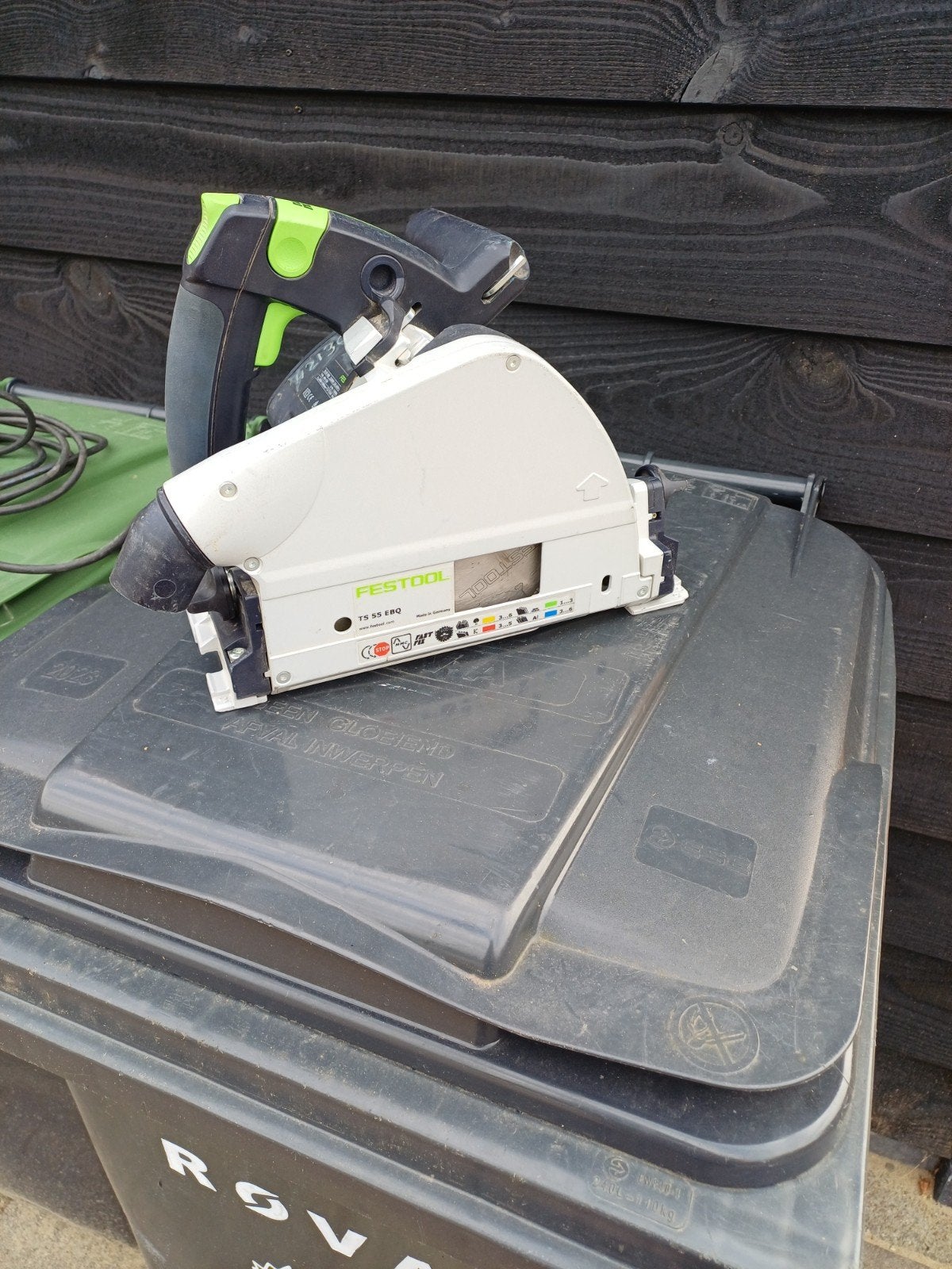 festool invalzaag  TS55 met geleiderail s, Doe-het-zelf en Verbouw, Ophalen, Invalzaag, Zo goed als nieuw, 30 tot 70 mm