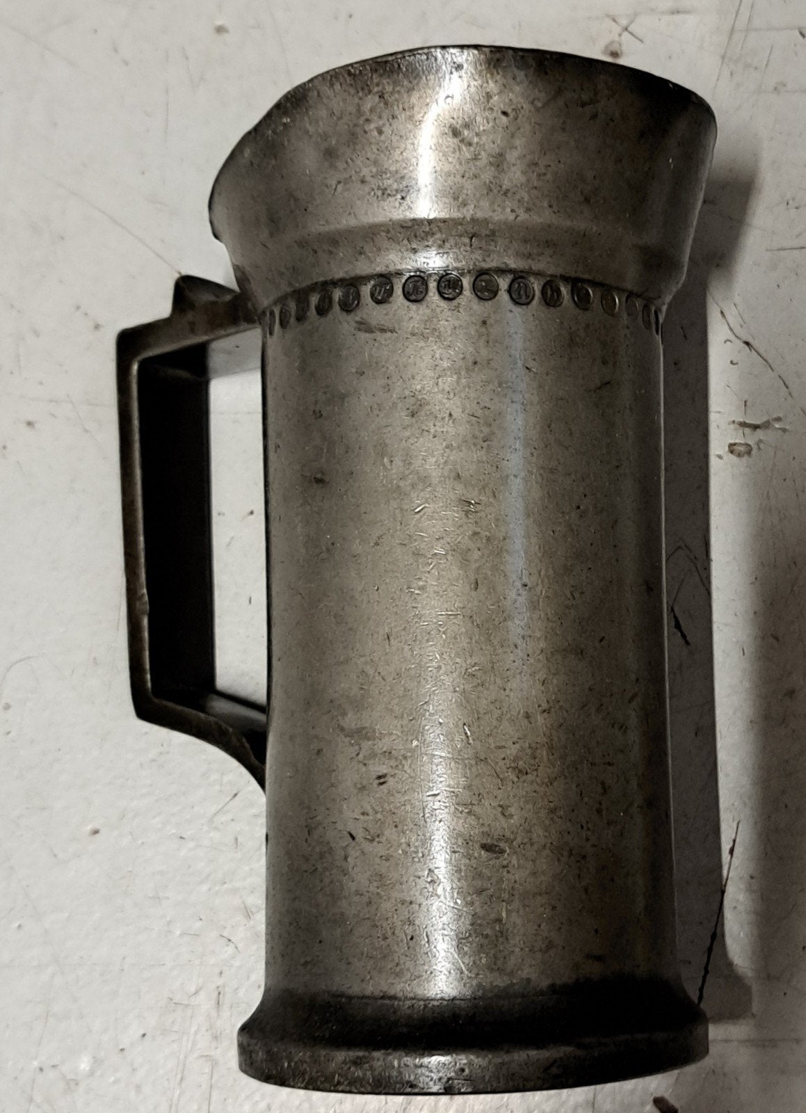 Antieke tinnen maatbeker - 1/2 liter, Antiek en Kunst, Antiek | Tin, Ophalen