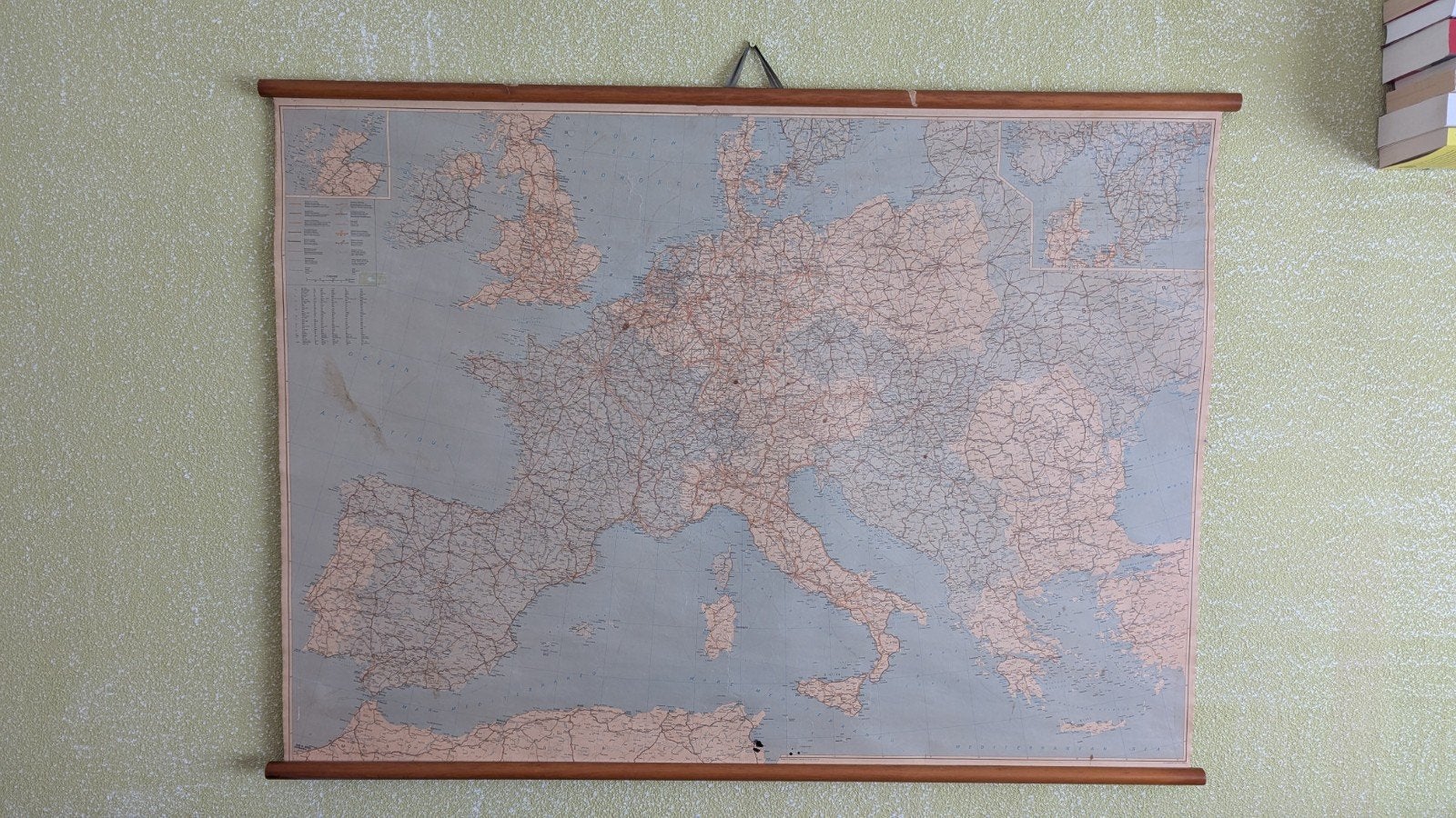Vintage wandkaart Europa, Ophalen, Aardrijkskunde