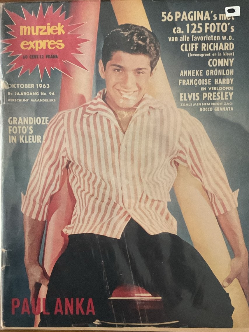 Muziek Expres Oktober 1963 - Paul Anka, Elvis Presley, Verzenden, Gelezen, Muziek, Film of Tv
