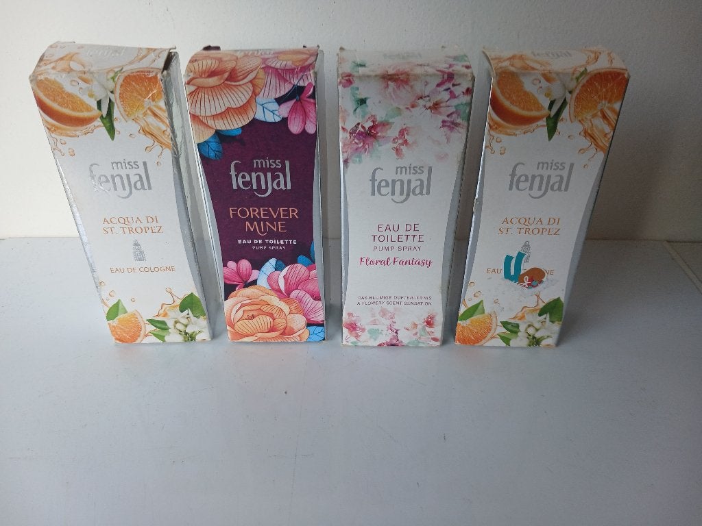 4 Fenjal spray  : Aqua di St. Tropez, Floral Fantasy en .., Verzenden, Nieuw, Parfumfles, Gevuld