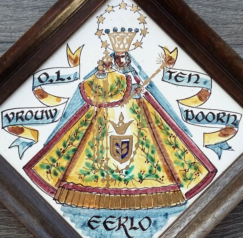 Om 1930-1950 Tegel Maria Madonna OLV. Ten Doorn Eerlo Belgie