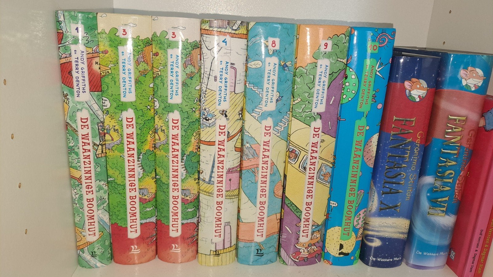 waanzinnige boomhut 1 2x3 4 8 9 10, Boeken, Ophalen of Verzenden, Gelezen, Andy Griffiths en Terry Denton, Fictie